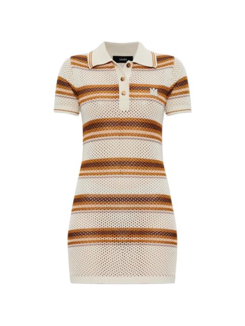AMIRI Amiri Striped Knitted Mini Dress