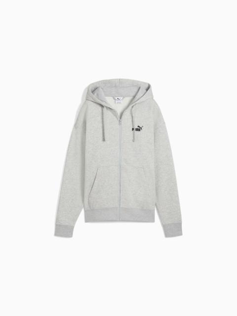 PUMA Essentials Small No. 1 Logo Fleece Women's Comfort Full-Zip Hoodie