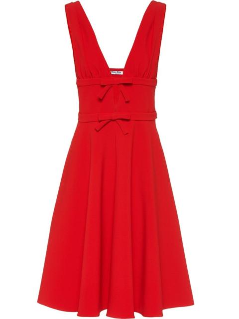 Miu Miu Bow-embellished Cady Dress