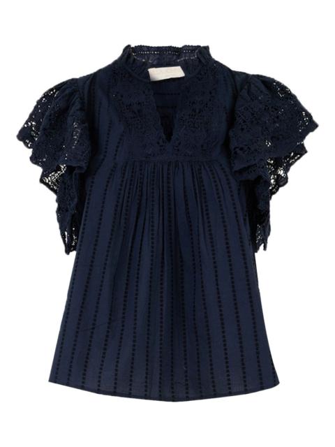 ULLA JOHNSON Julie futter-sleeve blouse