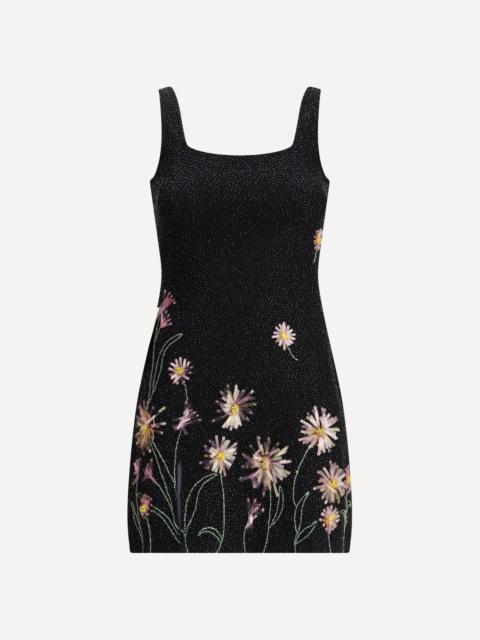 STAUD Le Sable sequin-embellished floral mini Dress