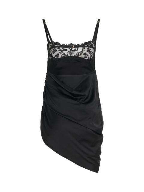 JACQUEMUS Brodee Lingerine Dress in Black