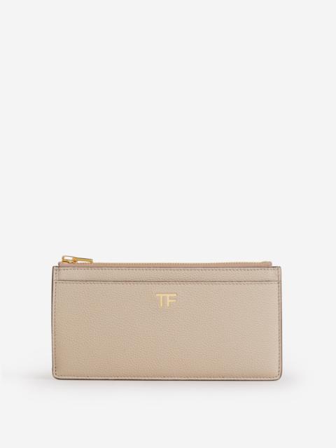 TOM FORD LEATHER LOGO PURSE