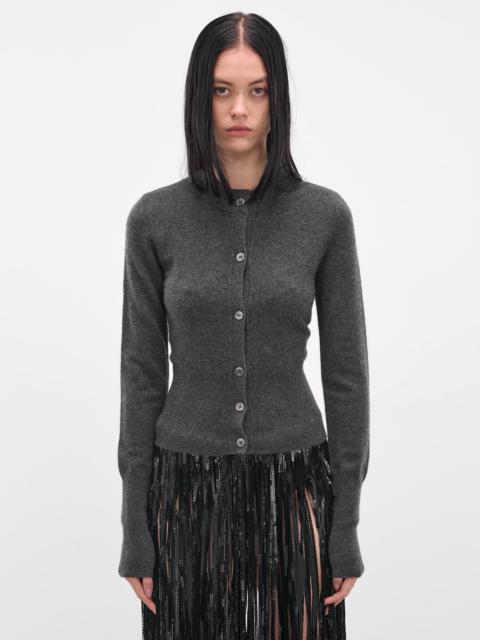 ioannes Gray Cashmere Slim Cardigan