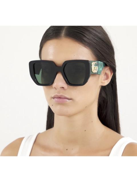 GUCCI NEW GUCCI GG0956S 001 WOMEN’S SUNGLASSES GUCCI GG0956S GREEN