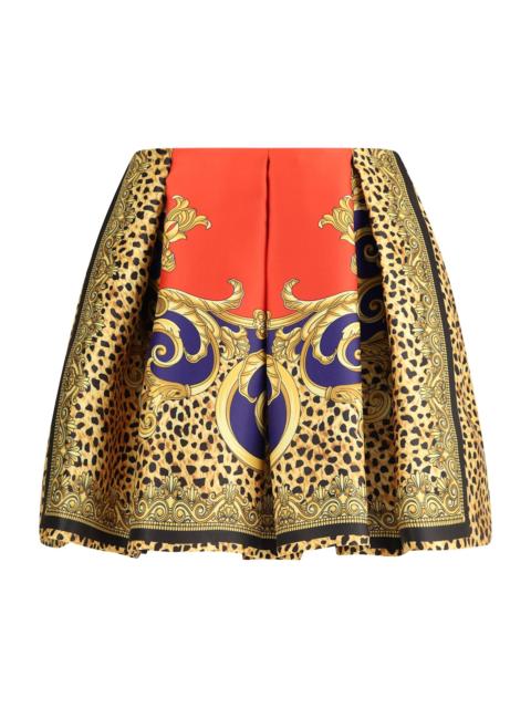VERSACE Silk-blend Duchesse Mini Skirt