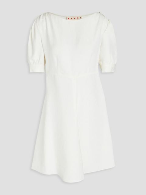 Marni Gathered jacquard mini dress