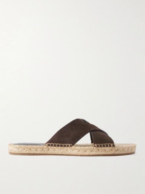 ZEGNA Panarea Suede Sandals Brown