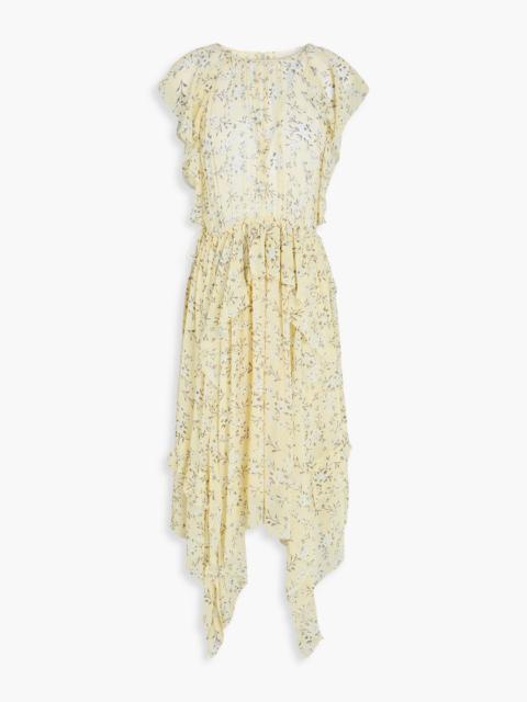 ULLA JOHNSON Caterina floral-print silk-georgette midi dress