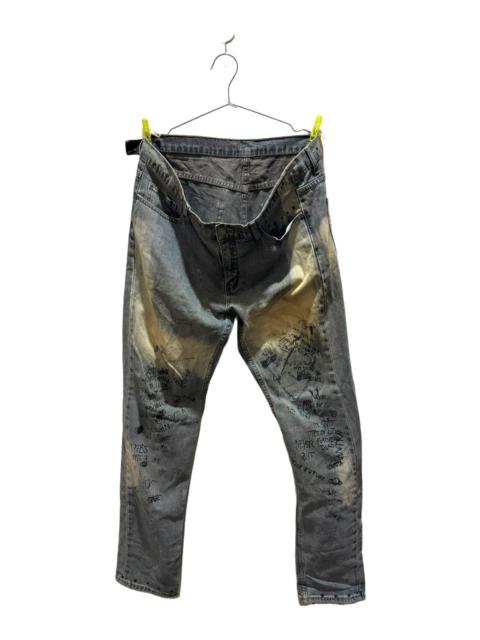 Other Designers Vintage - ARTISANAL DECORATE CHEAP MONDAY LOOSE JEANS CUT