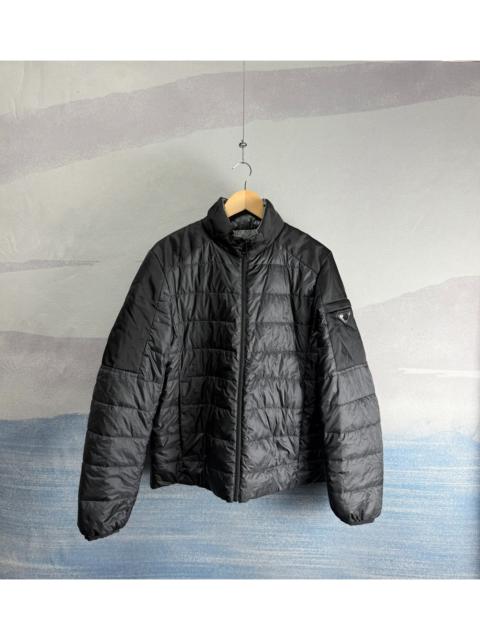 Prada Prada Black Reversible Down Jacket with Triangle Logo