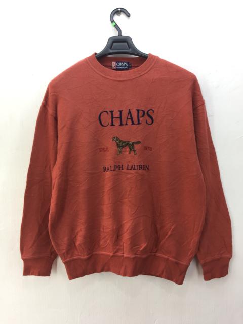 Other Designers Vintage - VINTAGE CHAPS RALPH LAUREN SPELL OUT LOGO SWEATSHIRT