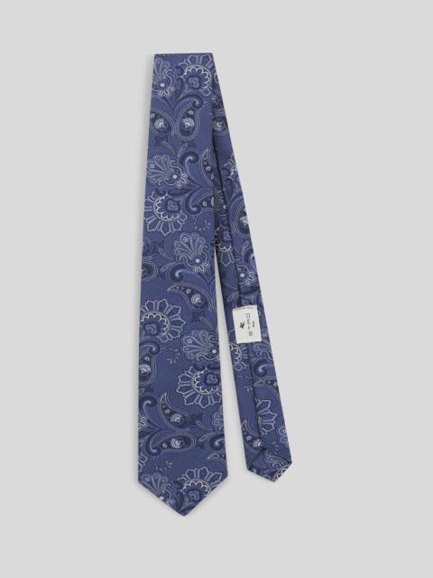 Etro SILK JACQUARD TIE WITH FLORAL PAISLEY MOTIF