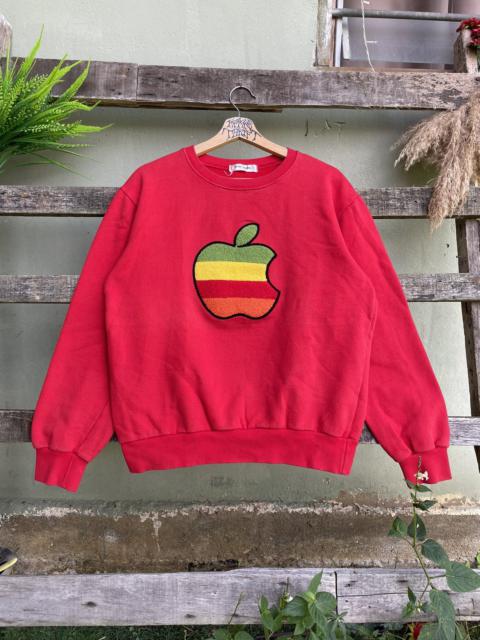 Other Designers Apple Big Logo Velvet Central Logo Sweetshirts Korea