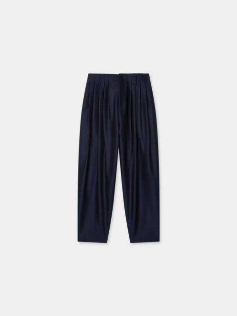 KENZO Pleated pants in virgin wool silk