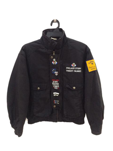 Other Designers Vintage - Vintage Projack Story Camel Team Lotus Honda Bombers Jacket
