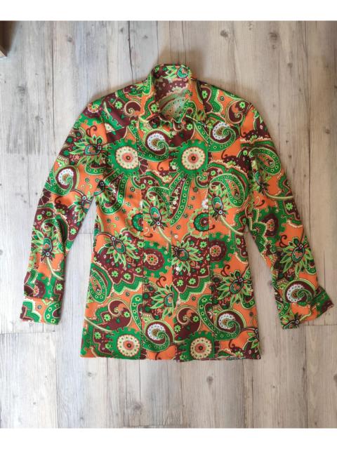 Other Designers Vintage - Paisley polyamide shirt.Like Gucci or Etro shirt
