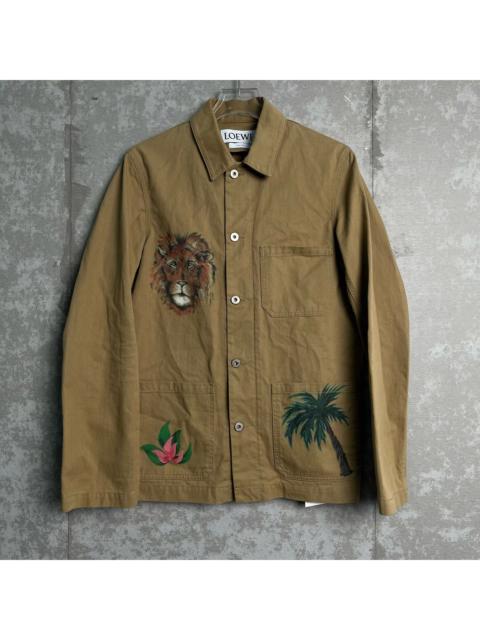 Loewe Loewe Lion Embroidered Work Jacket