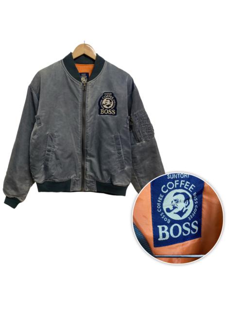 Other Designers Vintage - SUNTORY COFFEE BOSS Bomber Fatigue Grey Travis Scott Style