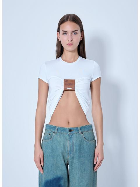 Jean Paul Gaultier Jean Paul Gaultier Women Stretch Viscose Jersey Baby T-Shirt