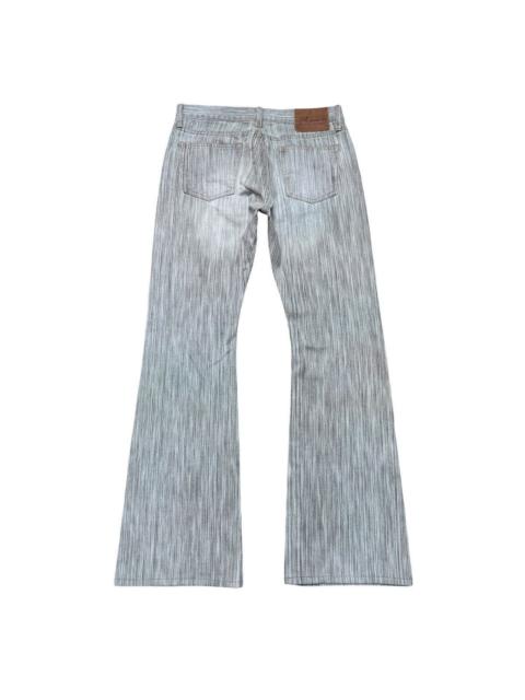 Other Designers Japanese Brand - Acoustic Japan Striped Denim Flare Jeans
