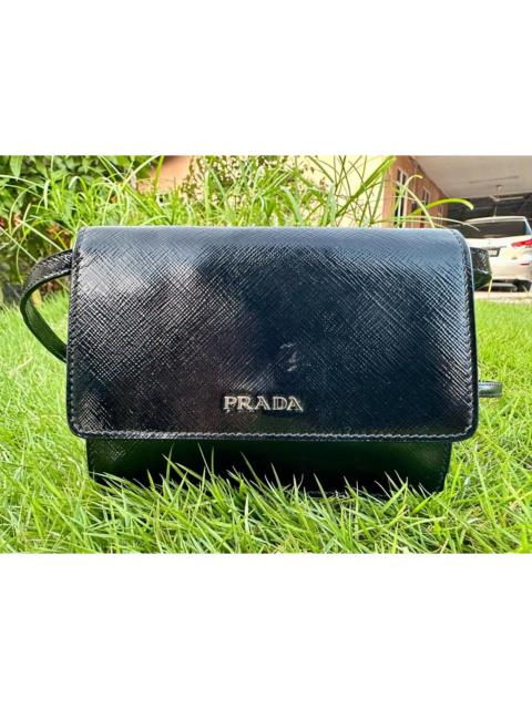 Prada Authentic Prada Vernice Saffiano Leather Mini Crossbody Bag