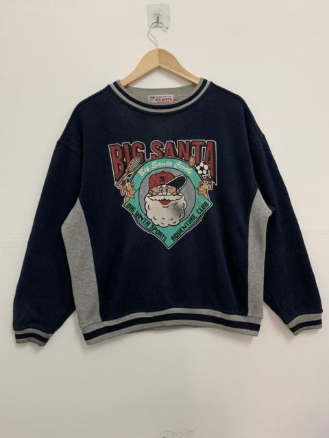 Other Designers Vintage - Big Santa Sweatshirt Extra Large Blue Gray