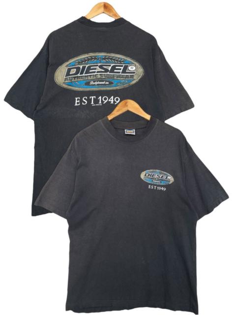 Vintage 90s Diesel Industrial Logo Sunfaded Black Tees