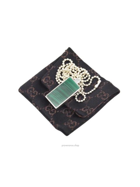 GUCCI Gucci Pisces Birthstone Necklace - Malachite & Sterling Silver
