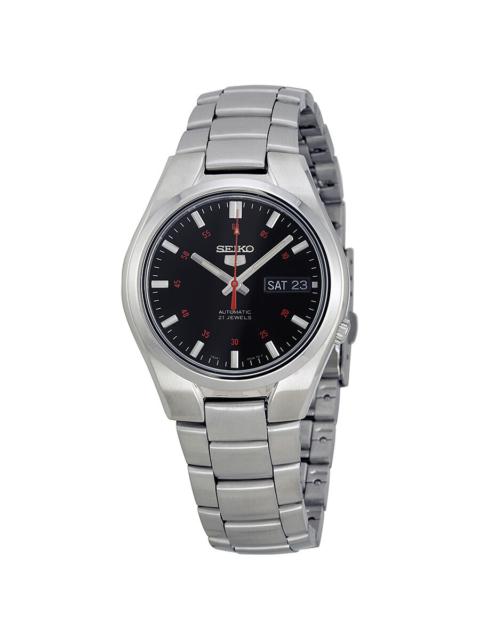 Other Designers Seiko Series 5 Automatic Black Dial Stainless Steel Men's Watch SNK617