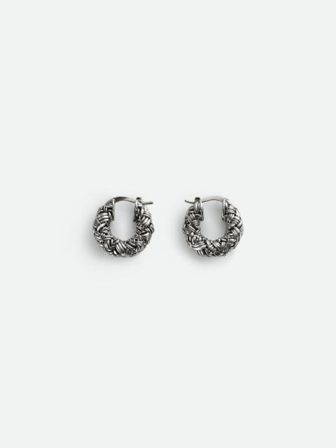 Bottega Veneta Intreccio Hoop Earrings
