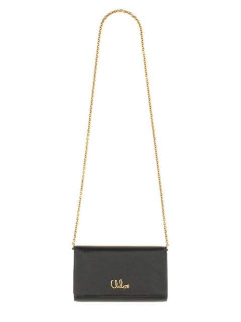 Chloé Chloé Women "Chloé Iconic" Flap And Chain Wallet