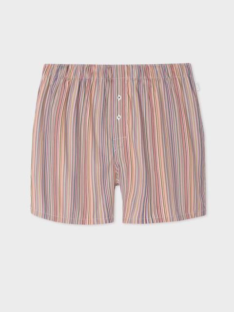 Paul Smith 'Signature Stripe' Cotton Boxer Shorts