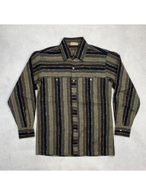 Other Designers Japanese Brand - Vintage Hardlion Rock Tokyo Cut and Sew Button Up L/S Shirt
