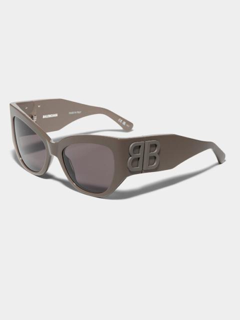BALENCIAGA BNWT AW24 BALENCIAGA CAT EYE ROUNDED SUNGLASSES BB0322S