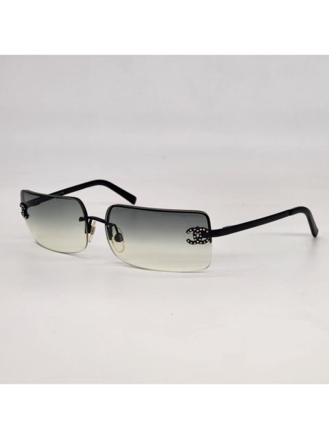 Other Designers Chanel - Ombre Gray CC Rhinestone Sunglasses