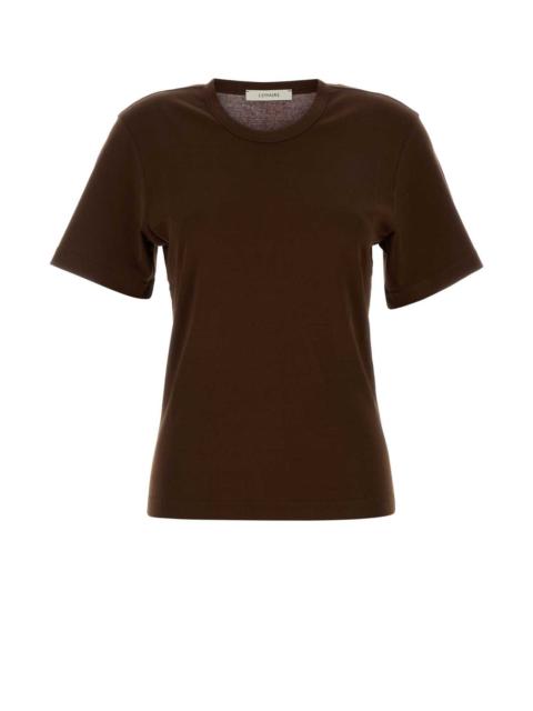Lemaire Lemaire Women Chocolate Cotton T-Shirt