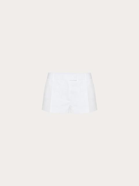 Valentino COMPACT POPELINE SHORTS