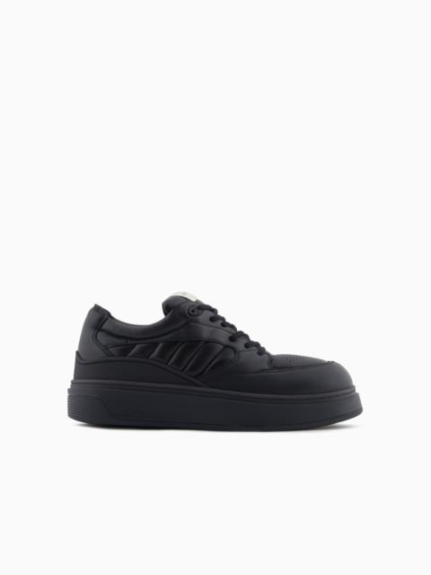 EMPORIO ARMANI SNEAKERS WITH PADDED NAPPA-LEATHER DETAILS