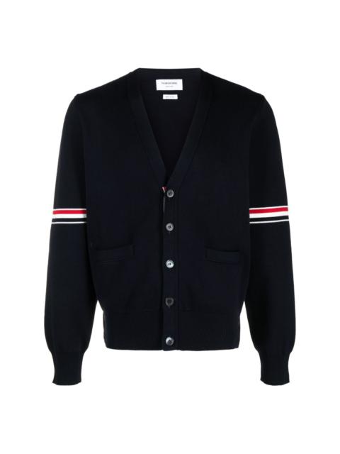 Thom Browne tricolour 4-Bar cardigan