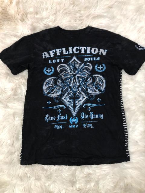 Other Designers Vintage - Vintage y2k Affliction shirt lost soul cross logo