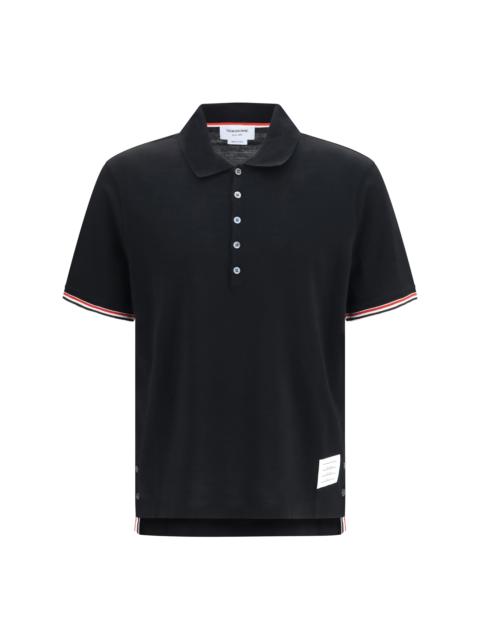 Thom Browne Thom Browne RWB Striped Polo Black