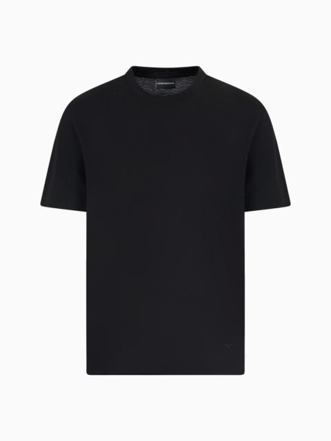 EMPORIO ARMANI JACQUARD JERSEY T-SHIRT