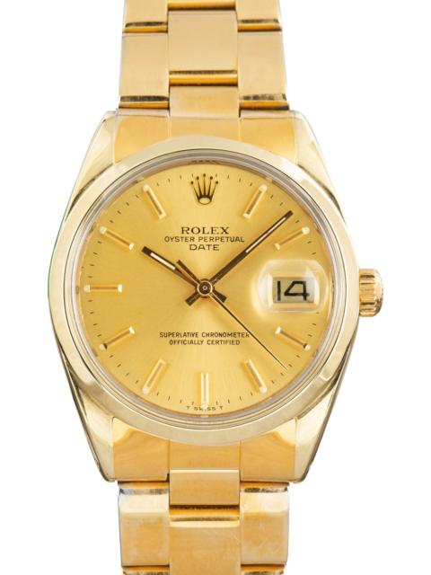 ROLEX Used Rolex Date 1550 Yellow Gold Shell