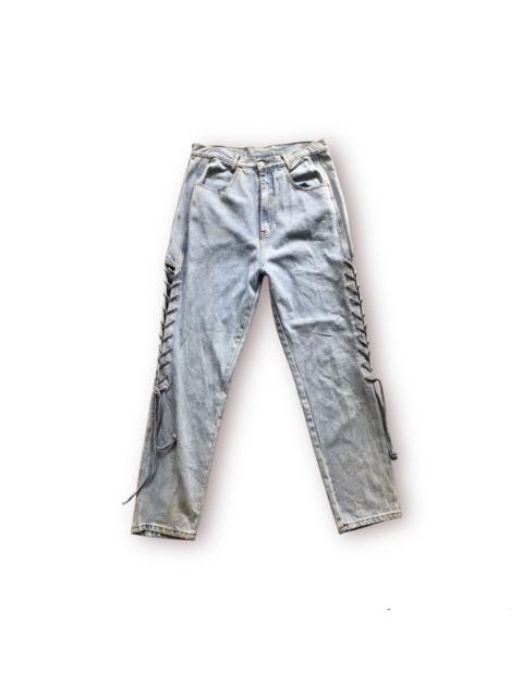 Other Designers Streetwear - Side cross lace up sexy denim high rise by Zana