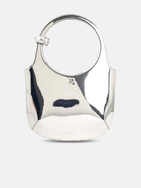 courrèges 'HOLY MIRROR' SILVER LEATHER BAG