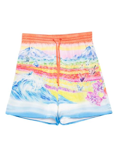 CASABLANCA Butterfly Mountain Drawstring Shorts