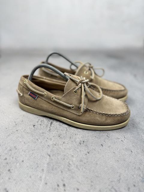 SEBAGO Vintage Sebago Docksides Tan Suede Leather Boat Shoes Men’s