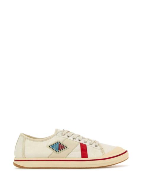 Bottega Veneta Men Ivory Canvas Eliot Sneakers