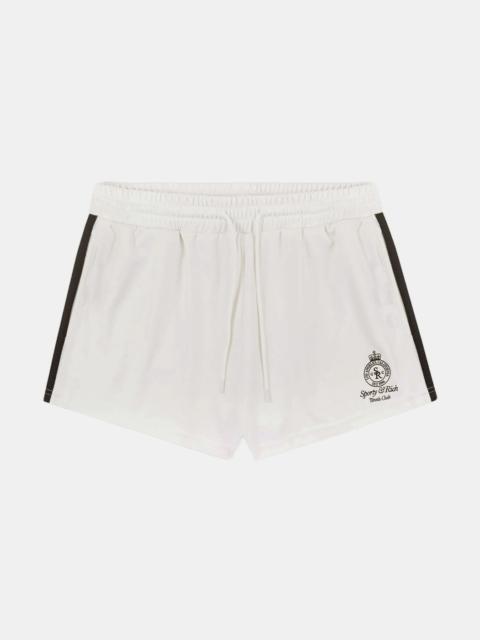 Sporty & Rich White Crown Tennis Roller Short